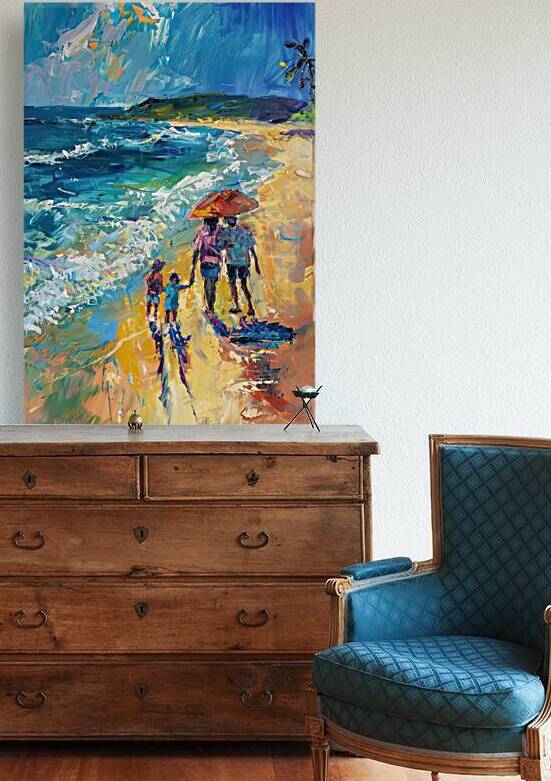 Coastal Family Walk 7892B 45 by Abstract Rebellion