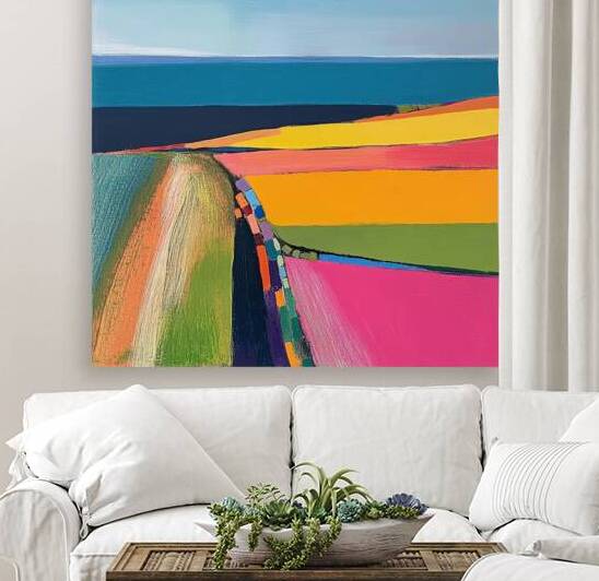 Coastal Fields Ablaze H92DJ5 55 by Abstract Rebellion