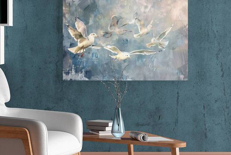 Coastal Flight Gulls 23P9HC 47 by Abstract Rebellion