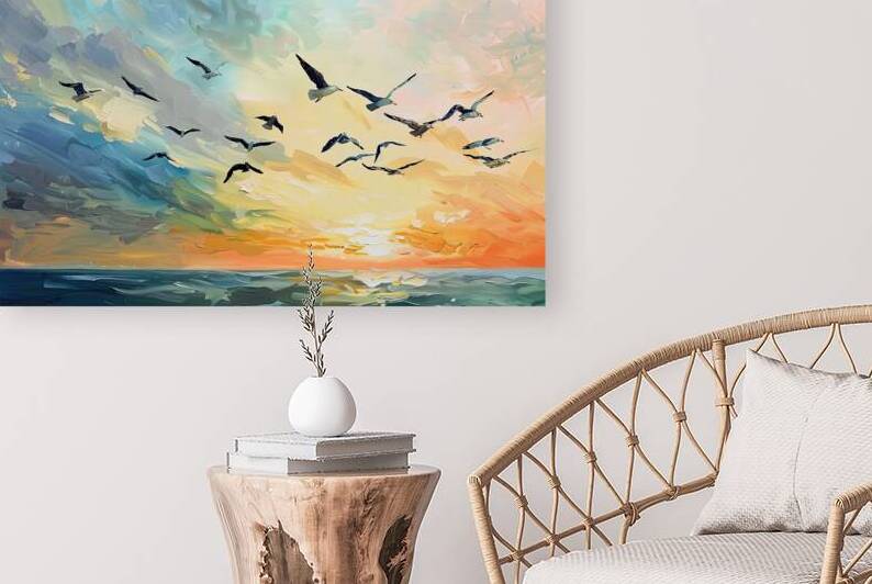 Coastal Sunset Flight 5H2N9Z 52 by Abstract Rebellion