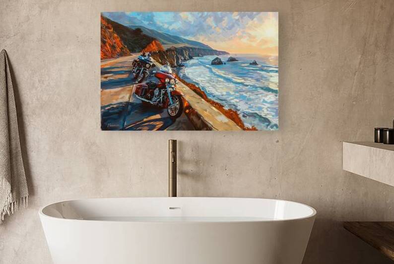 Coastal Sunset Ride 92HJ5B 55 by Abstract Rebellion