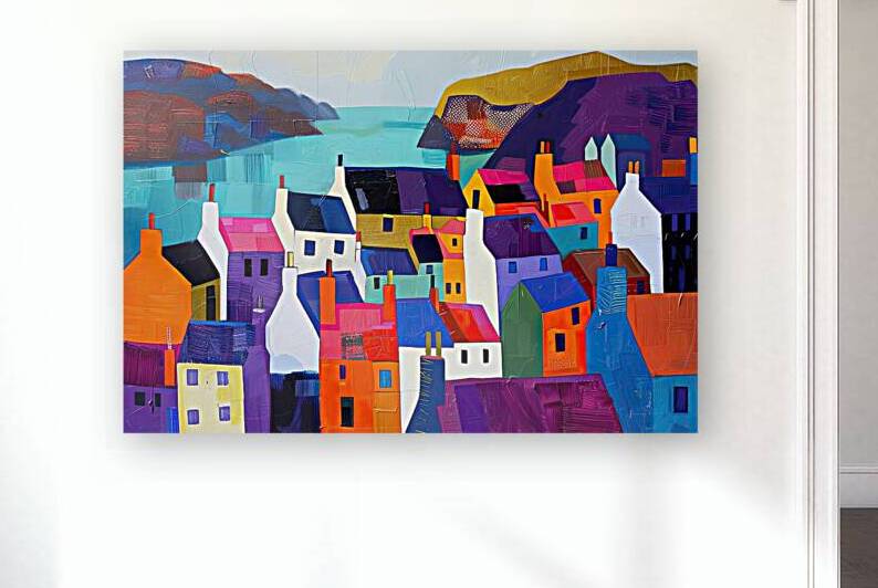 Coastal Village Vibrance 7JP3N9 57 by Abstract Rebellion