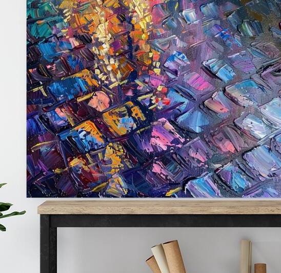 Cobbled Street Reflections 92HJ8P 67 by Abstract Rebellion