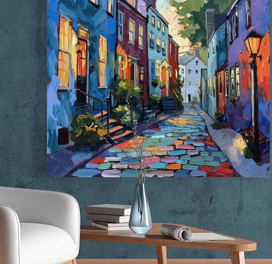 Cobblestone Twilight Glow H92N5Z 55 by Abstract Rebellion