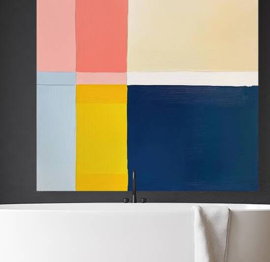 Color Block Study H2N9P4 45 by Abstract Rebellion