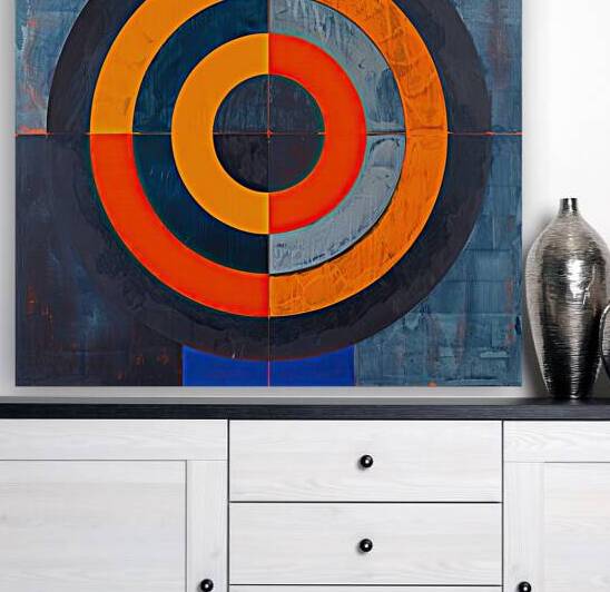 Concentric Circles 8927BC 45 by Abstract Rebellion