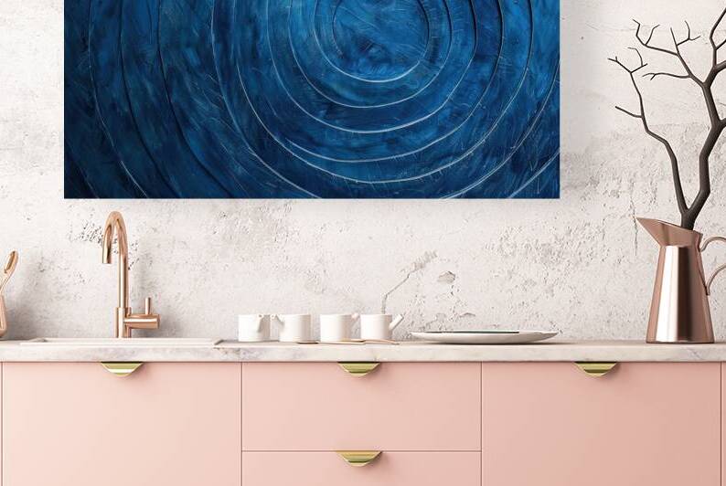 Concentric Blues 7892B 45 by Abstract Rebellion