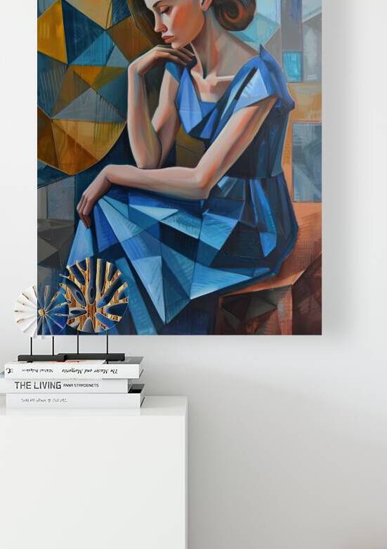 Contemplation Cubist Muse H9P4N2 65 by Abstract Rebellion