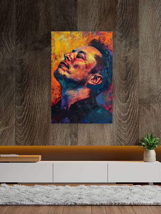 Contemplation Elon Musk 92HK4P 51 by Abstract Rebellion