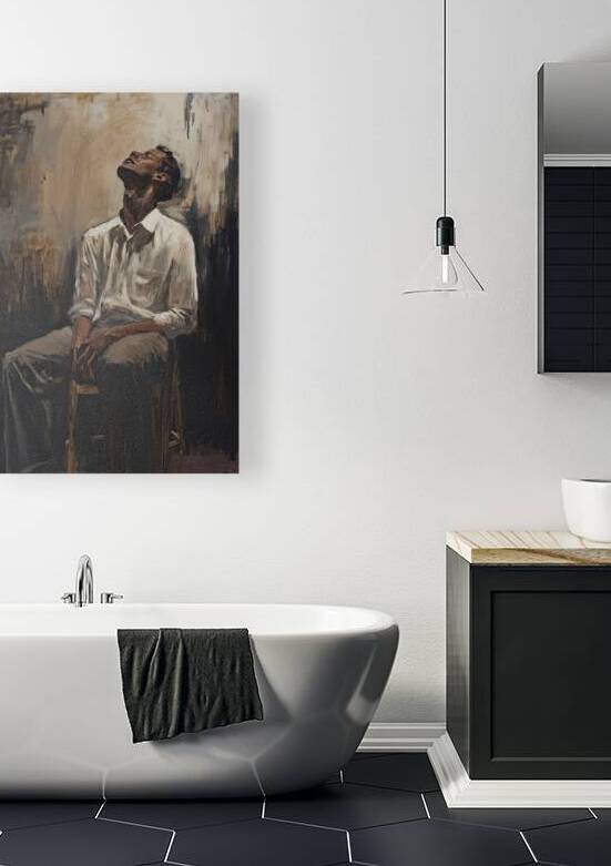 Contemplation Man Seated Y298HG 63 by Abstract Rebellion