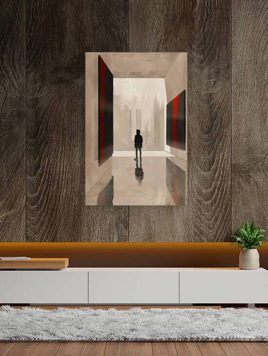 Contemplation in Red 7H29P4 49 by Abstract Rebellion