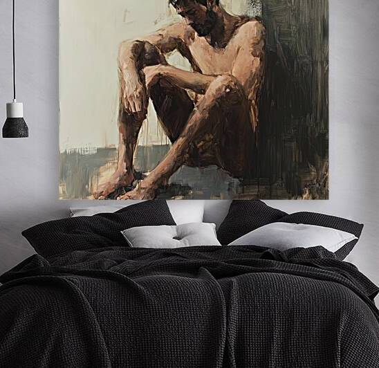 Contemplation Seated Figure N5B92H 45 by Abstract Rebellion