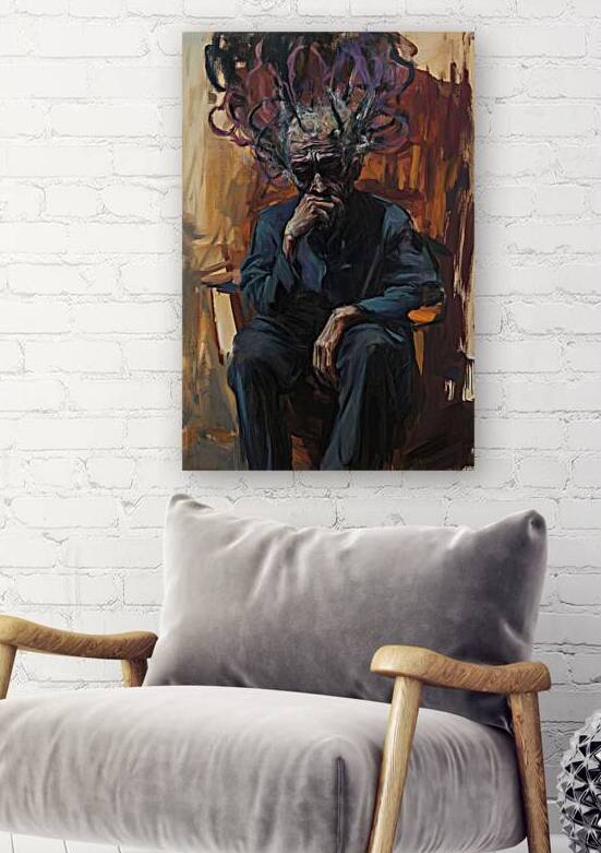 Contemplation Seated Man H9P4N2 65 by Abstract Rebellion