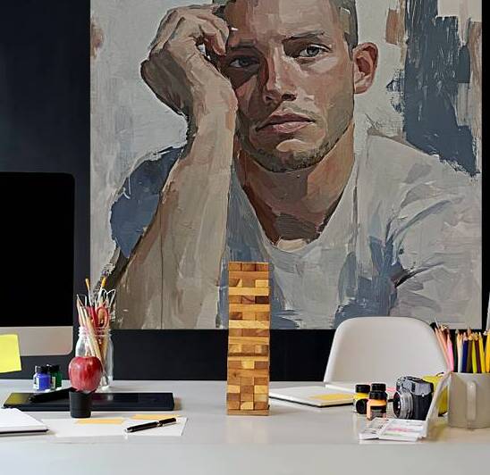 Contemplative Gaze H92N3B 61 by Abstract Rebellion
