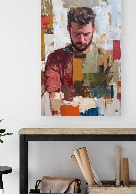 Contemplative Portrait KZ8H92 60 by Abstract Rebellion