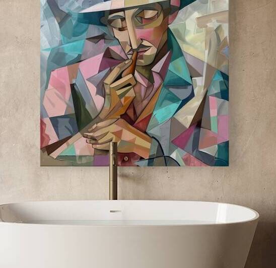 Contemplative Smoker H92N5Z 55 by Abstract Rebellion