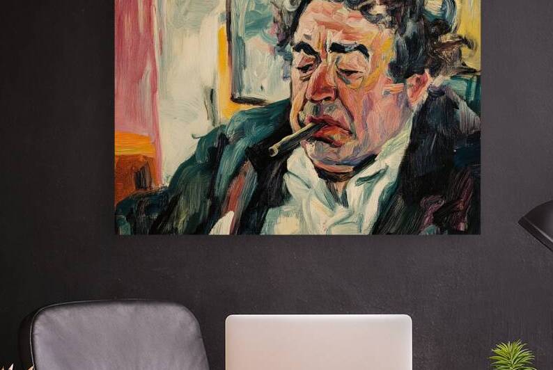 Contemplative Smoker N9P2H3 52 by Abstract Rebellion