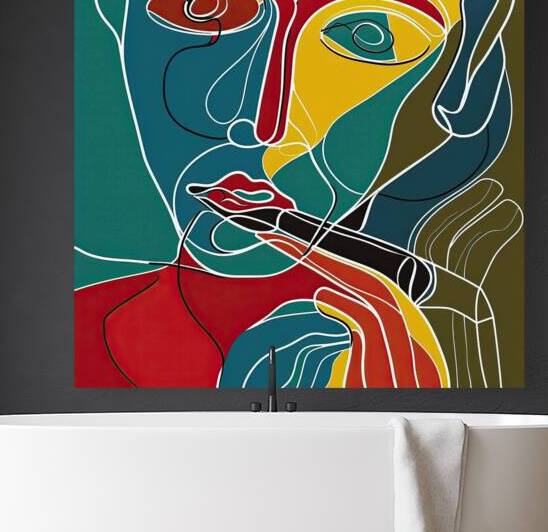 Contemplative Visage H92J5N 55 by Abstract Rebellion