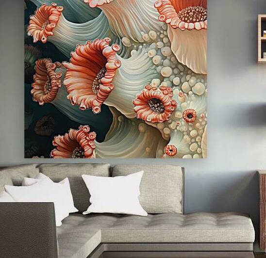 Coral Bloom Cascade H2N9P2 62 by Abstract Rebellion