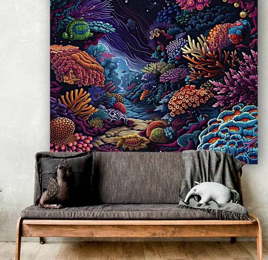 Coral Reef Nocturne H92N5Z 65 by Abstract Rebellion