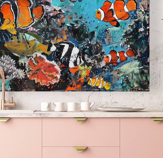 Coral Reef Vibrance H2N3P9 45 by Abstract Rebellion