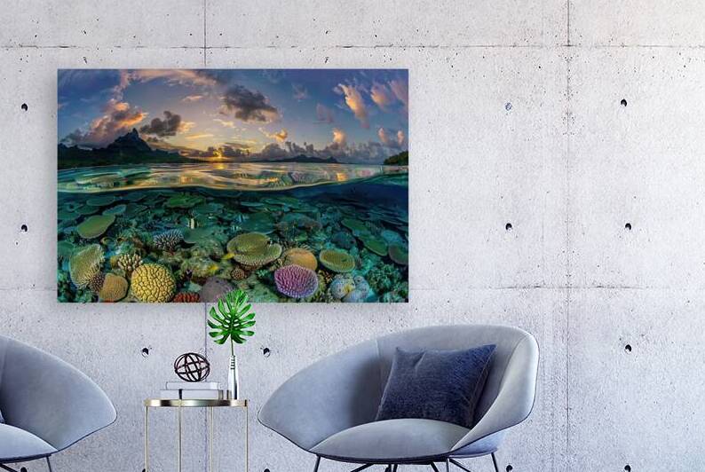 Coral Sunset Reef J9P4H2 45 by Abstract Rebellion