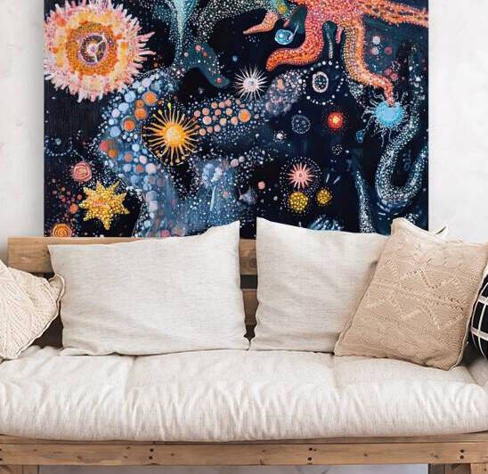 Cosmic Bloom Dance Y92H5N 55 by Abstract Rebellion