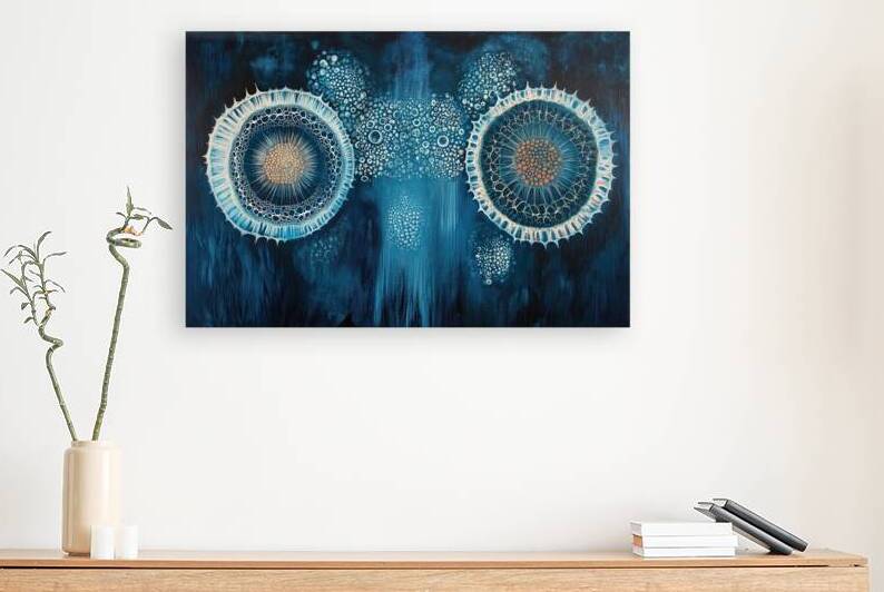 Cosmic Bloom Echoes Y92H5N 57 by Abstract Rebellion
