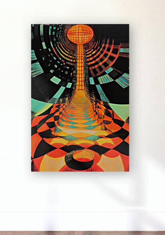 Cosmic Checkerboard Tunnel H92N3Z 57 by Abstract Rebellion
