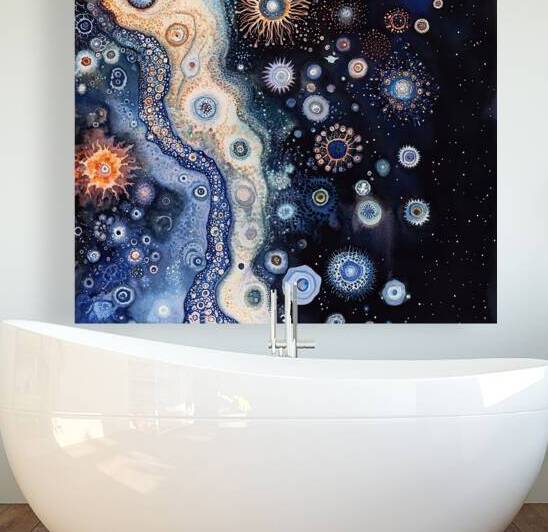 Cosmic Bloom River 9H2N5Z 55 by Abstract Rebellion