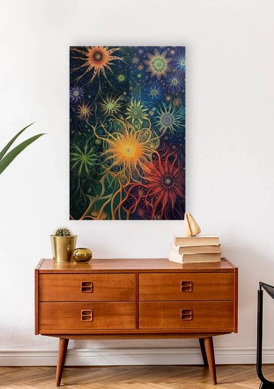 Cosmic Bloom Network H7P2N9 60 by Abstract Rebellion