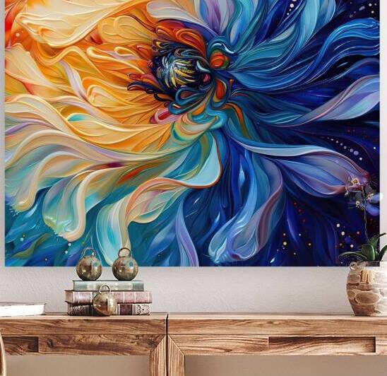 Cosmic Bloom Unfurling Y92H8N 63 by Abstract Rebellion