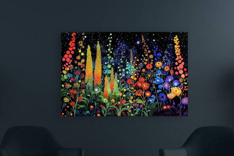 Cosmic Bloom Night Garden A7H2N9 48 by Abstract Rebellion