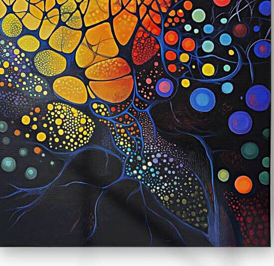 Cosmic Bloom Network H9P4N2 57 by Abstract Rebellion