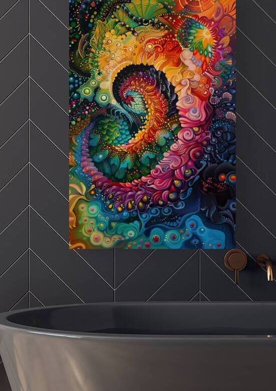Cosmic Bloom Unfurling Y92H7J 55 by Abstract Rebellion