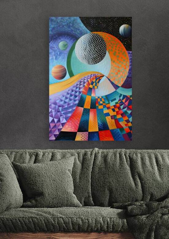 Cosmic Checkerboard Voyage H9P4N2 55 by Abstract Rebellion