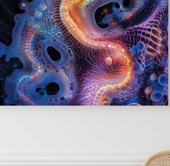 Cosmic Bloom Unfurling Y92H7N 55 by Abstract Rebellion
