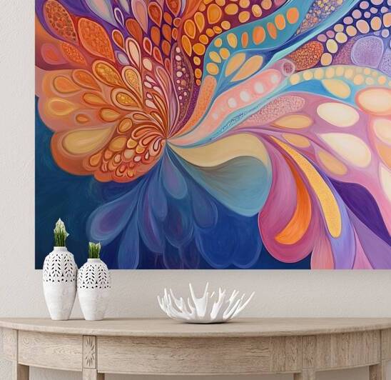 Cosmic Bloom Unfurling Y92H7N 60 by Abstract Rebellion
