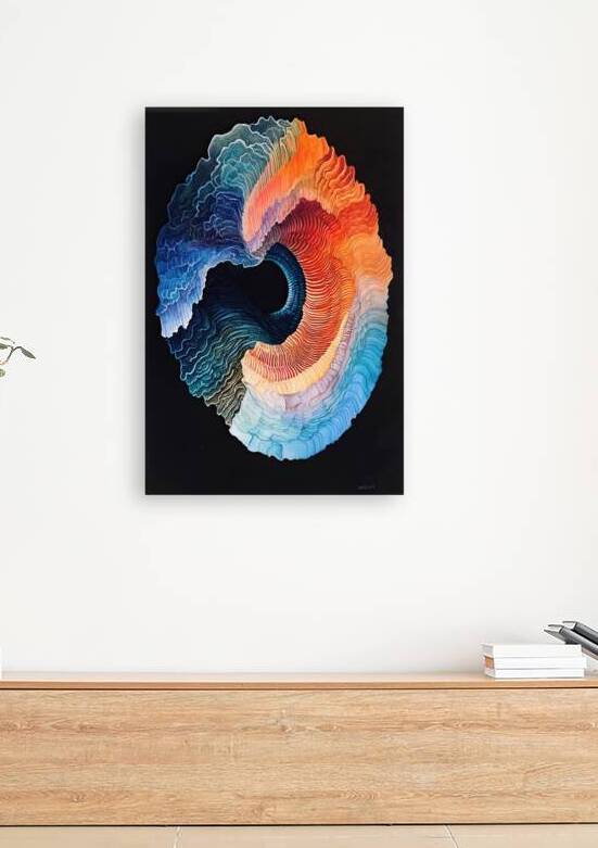 Cosmic Bloom Unfurling H92P3Z 64 by Abstract Rebellion