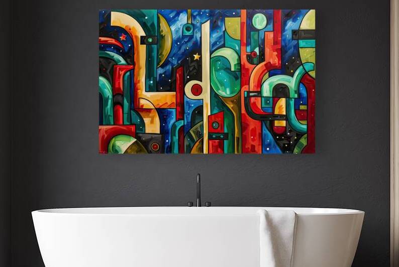 Cosmic City Blueprint H92D3N 57 by Abstract Rebellion
