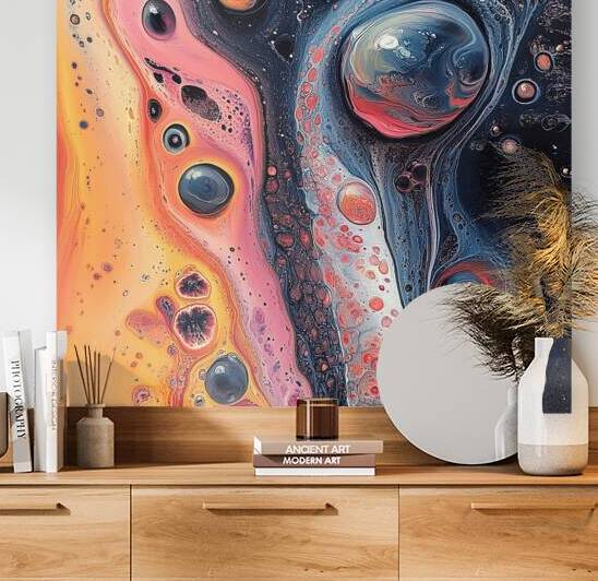 Cosmic Fluid Dance H2N9P2 45 by Abstract Rebellion