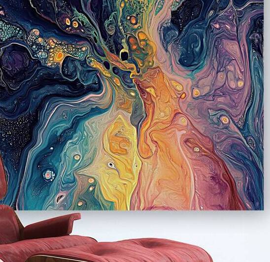 Cosmic Fluid Dance H3N5P2 50 by Abstract Rebellion
