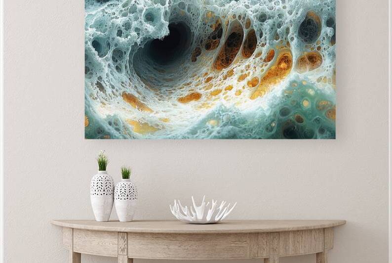 Cosmic Foam Flow H3N9P2 55 by Abstract Rebellion