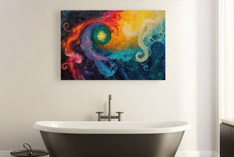 Cosmic Genesis Swirl H2N9P2 55 by Abstract Rebellion
