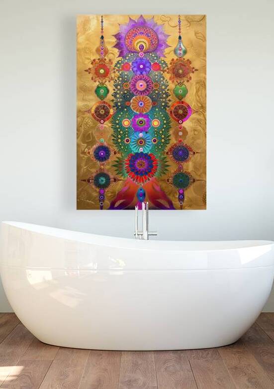 Cosmic Mandala Bloom 7H29P4 48 by Abstract Rebellion