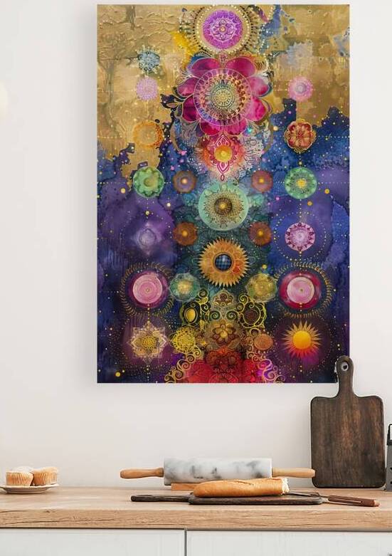 Cosmic Mandala Harmony 8294P 45 by Abstract Rebellion