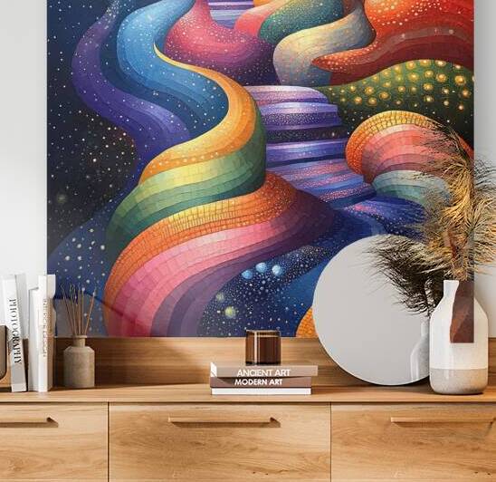 Cosmic Rainbow River 92HJ5D 60 by Abstract Rebellion
