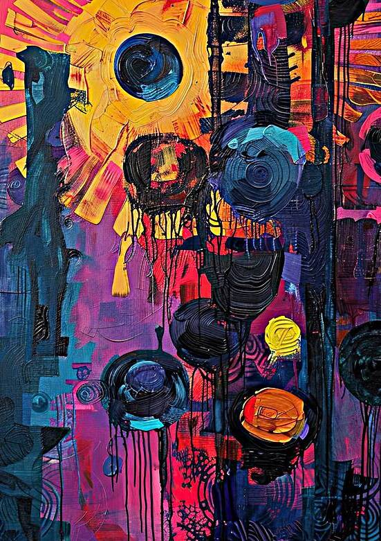 Cosmic Rain Cascade 92HJ5C 55 by Abstract Rebellion
