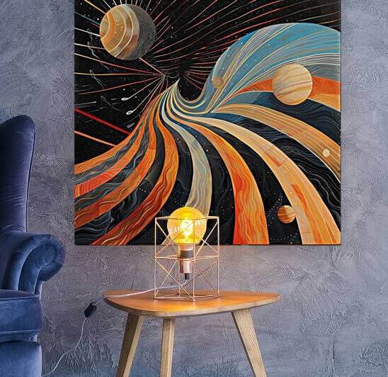 Cosmic Ribbon NZ92HJ 65 by Abstract Rebellion