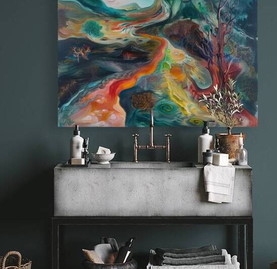 Cosmic River Flows 5H2N9Z 63 by Abstract Rebellion